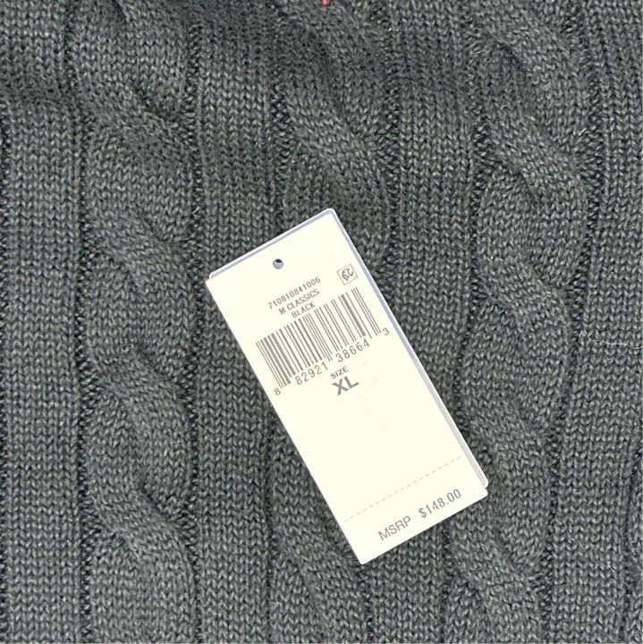 Polo Ralph Lauren Polo Ralph Lauren Cable Knit Quarter-Zip Turtleneck Sweater Size US XL / EU 56 / 4 - 2 Thumbnail