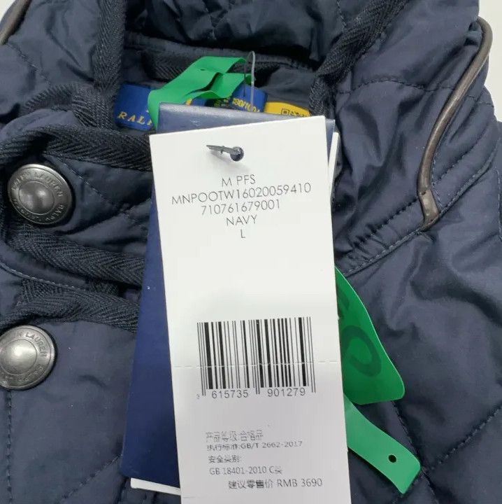 Polo Ralph Lauren Polo Ralph Lauren Men's Quilted Stand Collar Jacket Size US L / EU 52-54 / 3 - 6 Thumbnail