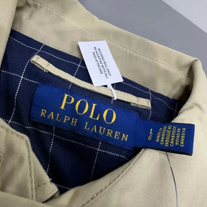 Polo Ralph Lauren Polo Ralph Lauren Men's Khaki Lapel Zip Jacket Size US L / EU 52-54 / 3 - 5 Thumbnail
