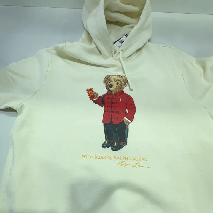 Polo Ralph Lauren Polo Ralph Lauren Bear Print Hooded Sweatshirt Size US M / EU 48-50 / 2 - 13 Thumbnail