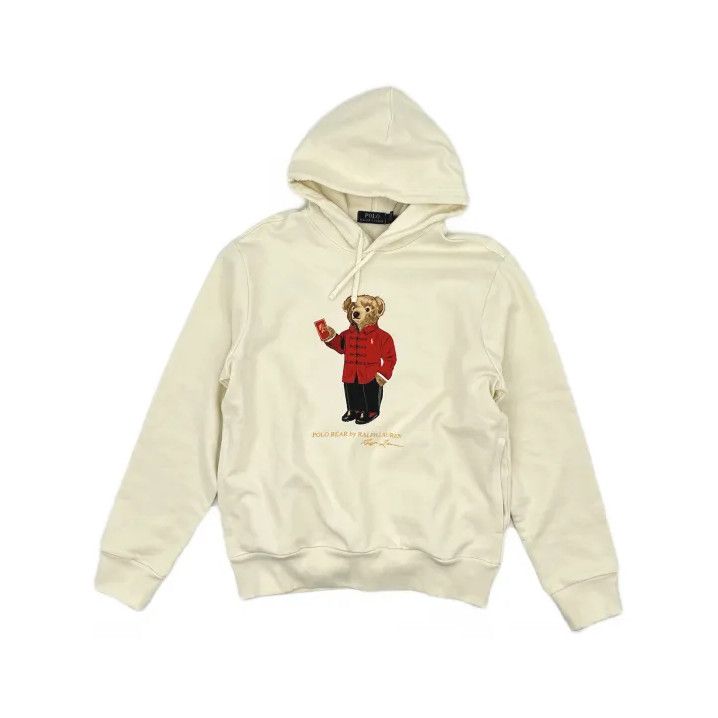 Polo Ralph Lauren Polo Ralph Lauren Bear Print Hooded Sweatshirt Size US M / EU 48-50 / 2 - 2 Thumbnail