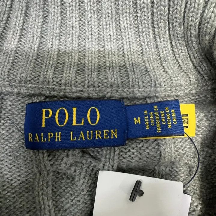 Polo Ralph Lauren Polo Ralph Lauren Pony Embroidered Cable Knit Quarter-Zip Sweater Size US M / EU 48-50 / 2 - 4 Thumbnail