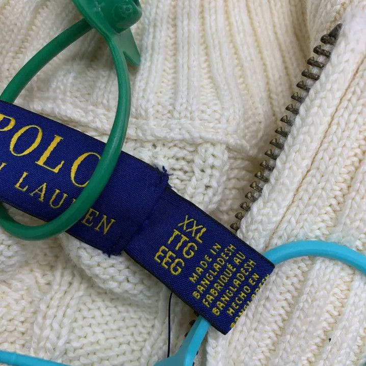 Polo Ralph Lauren Polo Ralph Lauren Men's White Pony Embroidered Knit Sweater Size US XXL / EU 58 / 5 - 3 Thumbnail