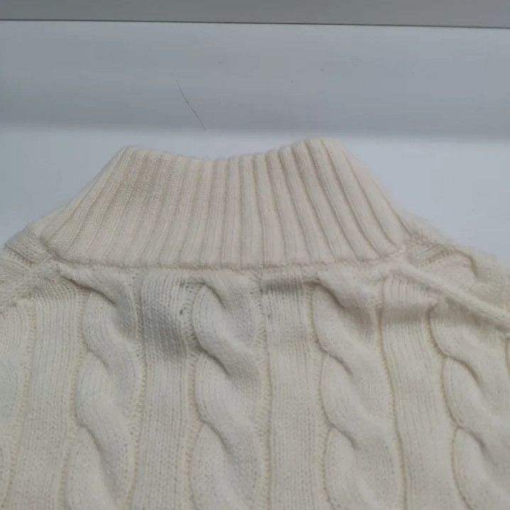Polo Ralph Lauren Polo Ralph Lauren Men's White Cable Knit Sweater Size US XL / EU 56 / 4 - 4 Thumbnail