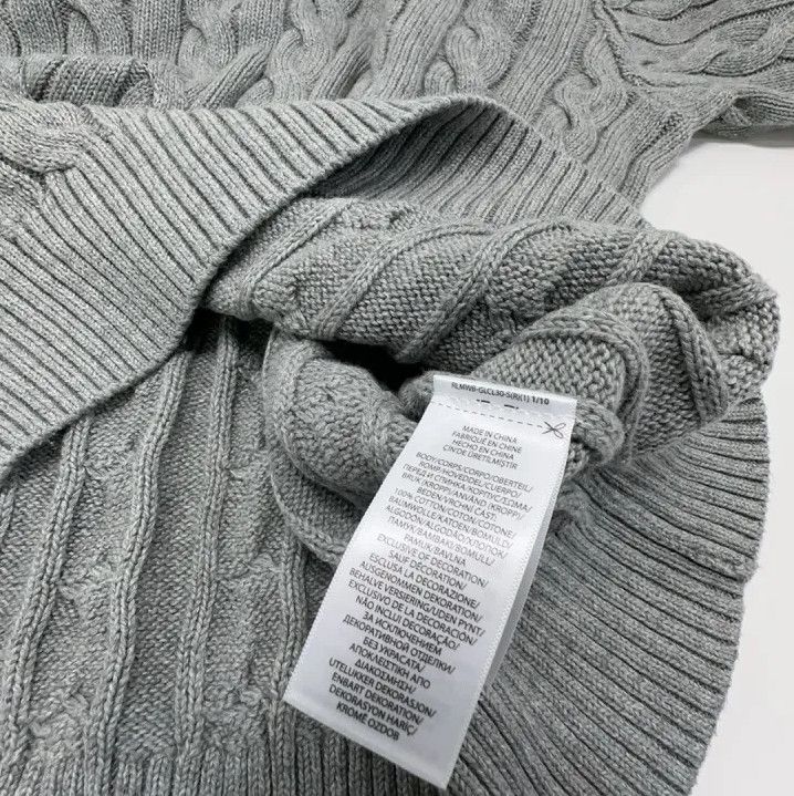 Polo Ralph Lauren Polo Ralph Lauren Pony Embroidered Cable-Knit Sweater Size US XL / EU 56 / 4 - 4 Thumbnail