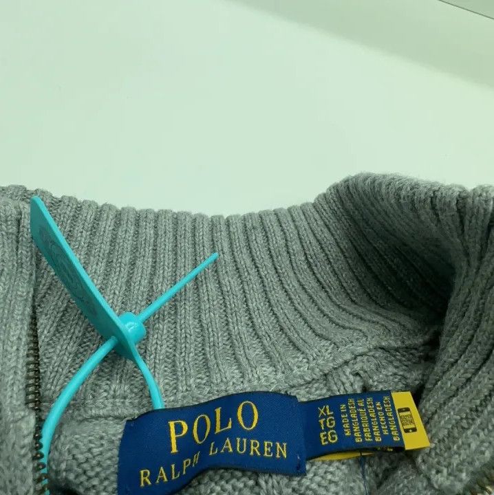 Polo Ralph Lauren Polo Ralph Lauren Pony Embroidered Cable Knit Quarter-Zip Sweater Size US XL / EU 56 / 4 - 3 Thumbnail