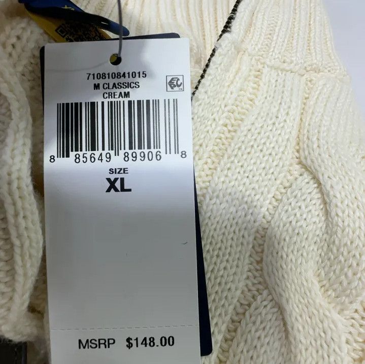 Polo Ralph Lauren Polo Ralph Lauren Men's Half-Zip Cable Knit Sweater Size US XL / EU 56 / 4 - 6 Thumbnail