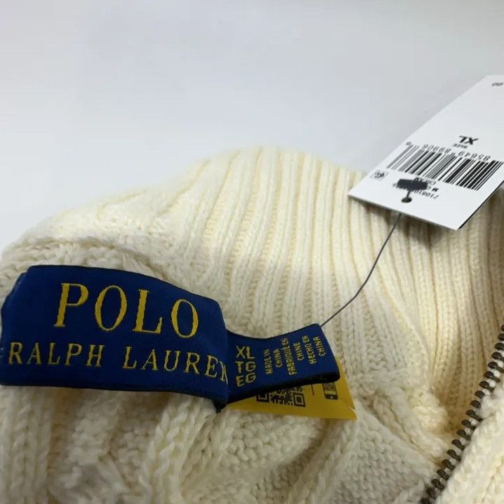Polo Ralph Lauren Polo Ralph Lauren Men's Half-Zip Cable Knit Sweater Size US XL / EU 56 / 4 - 5 Thumbnail