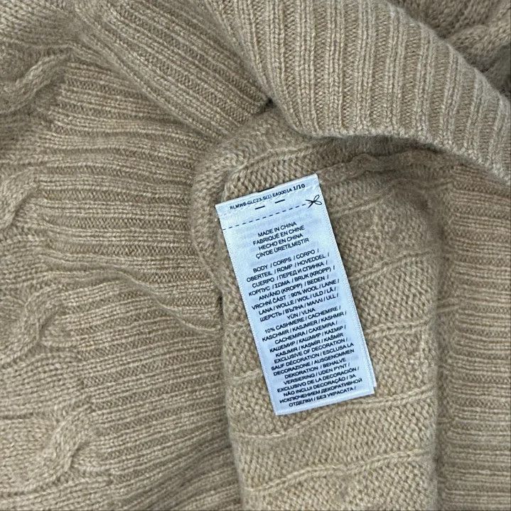 Polo Ralph Lauren Polo Ralph Lauren Men's Brown Long-Sleeve Knit Sweater Size US S / EU 44-46 / 1 - 4 Thumbnail