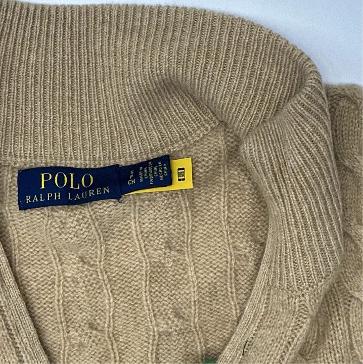 Polo Ralph Lauren Polo Ralph Lauren Men's Brown Long-Sleeve Knit Sweater Size US S / EU 44-46 / 1 - 3 Thumbnail