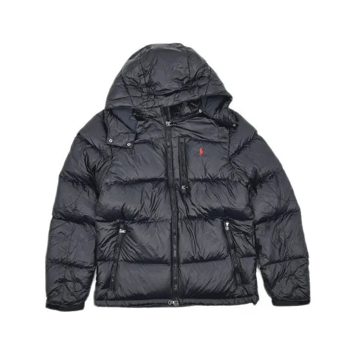 Polo Ralph Lauren Polo Ralph Lauren Men's Black Fitted Down Jacket Size US M / EU 48-50 / 2 - 2 Thumbnail