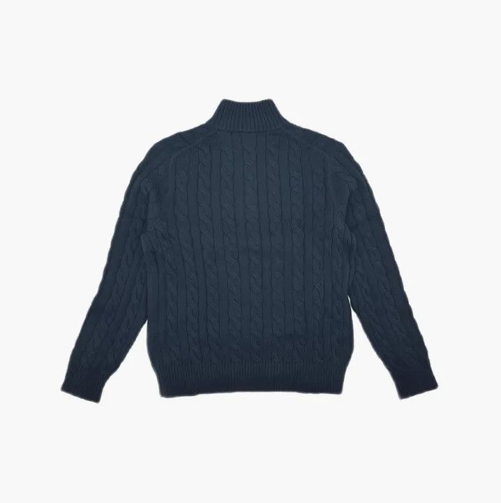 Polo Ralph Lauren Polo Ralph Lauren Men's Navy Half-Zip Knit Sweater Size US L / EU 52-54 / 3 - 3 Thumbnail