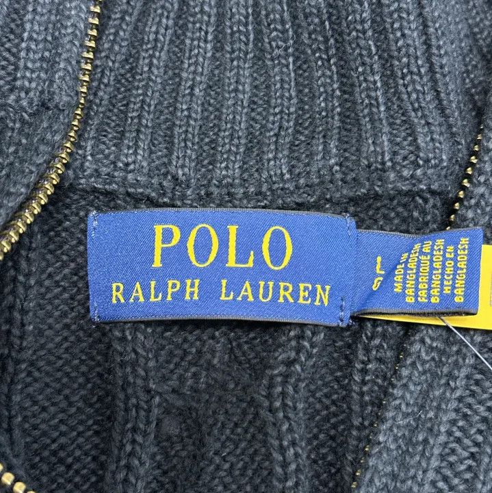 Polo Ralph Lauren Polo Ralph Lauren Men's Navy Half-Zip Knit Sweater Size US L / EU 52-54 / 3 - 4 Thumbnail