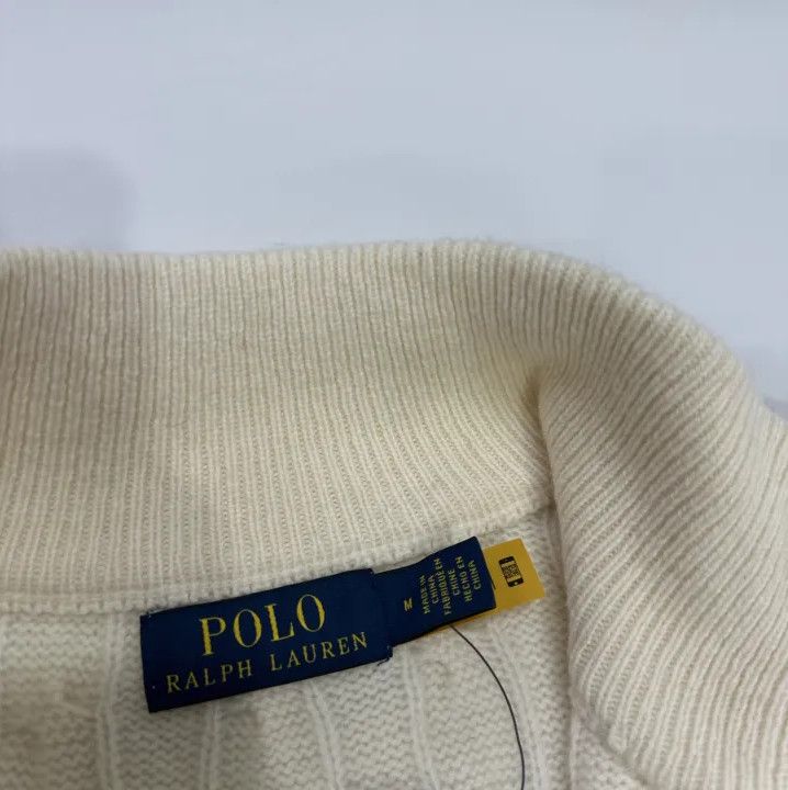 Polo Ralph Lauren Polo Ralph Lauren Men's Cream Cable-Knit Sweater Size US M / EU 48-50 / 2 - 4 Thumbnail