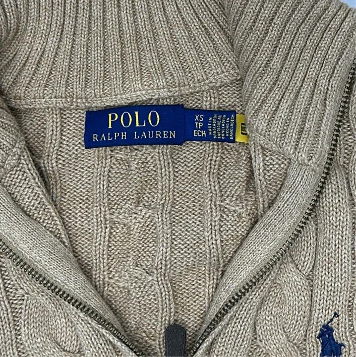 Polo Ralph Lauren Polo Ralph Lauren FW22 Solid Cable Knit Half-Zip Sweater Size US XS / EU 42 / 0 - 3 Thumbnail