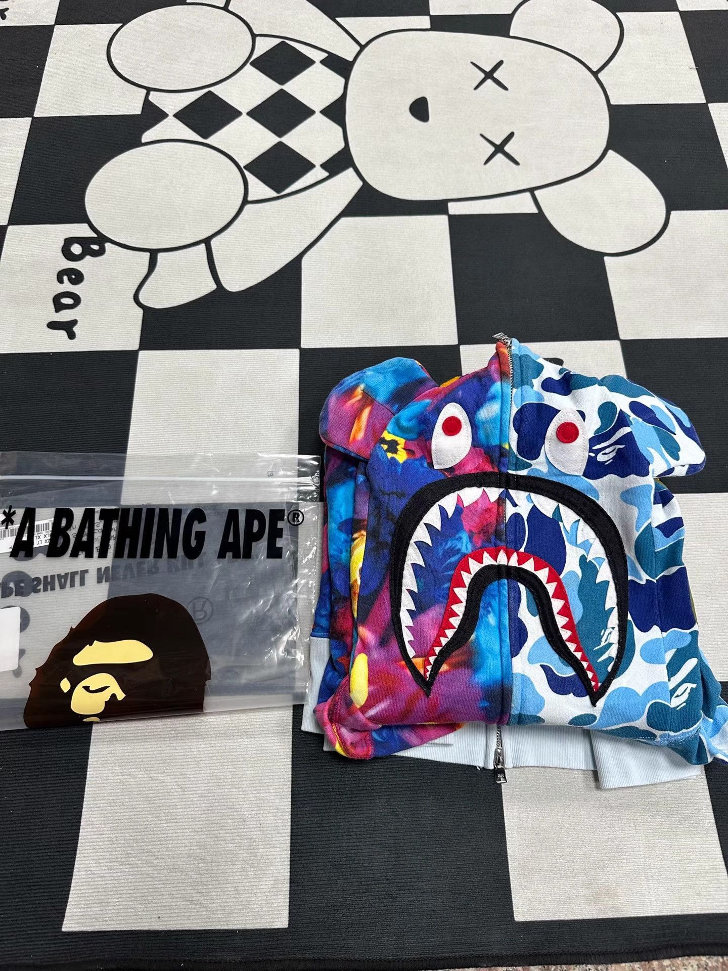 Bape Blue Shark Graphic Zip-Up Hoodie Size US L / EU 52-54 / 3 - 3 Thumbnail