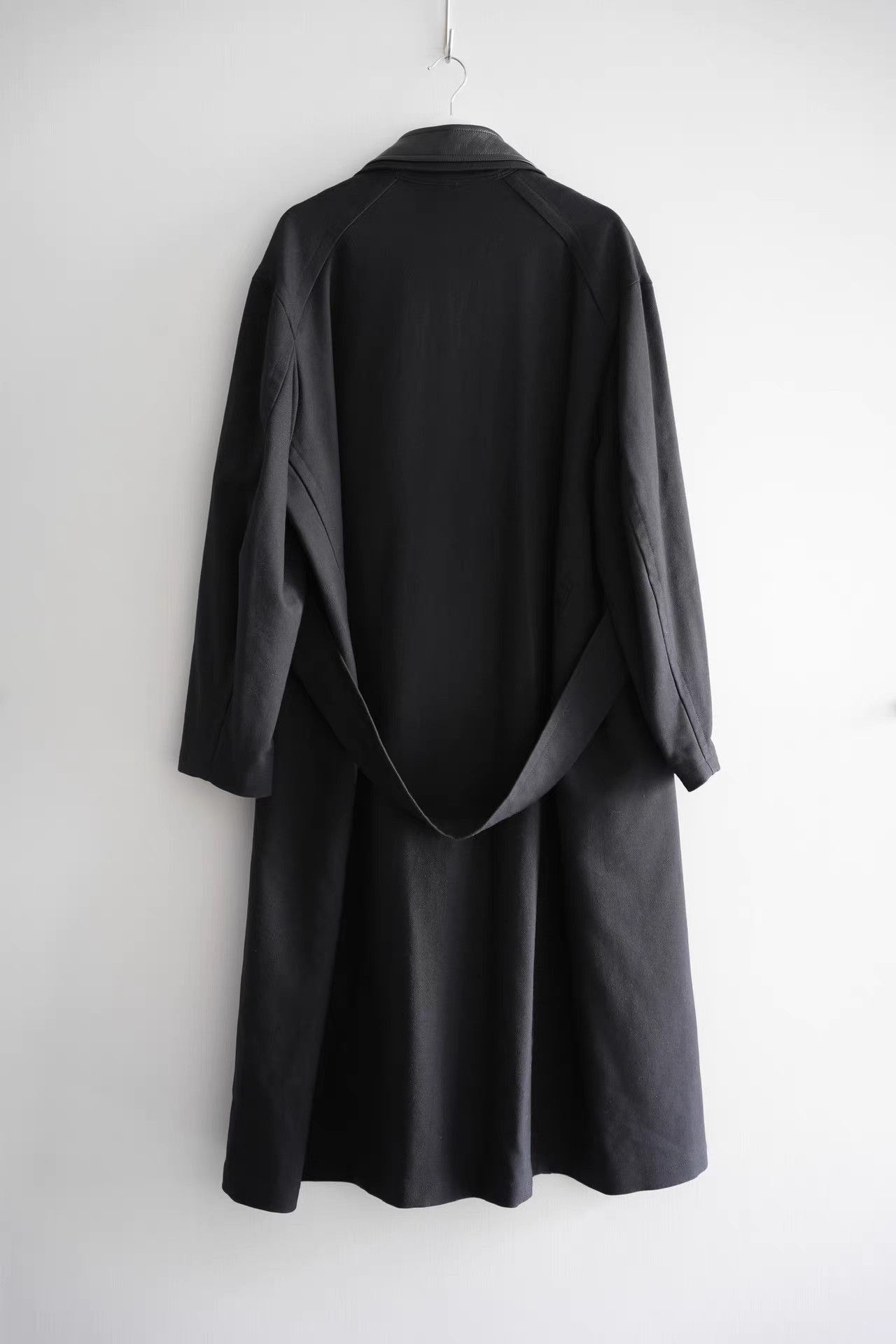 Yohji Yamamoto Black Long Button-Front Coat Size US M / EU 48-50 / 2 - 2 Thumbnail