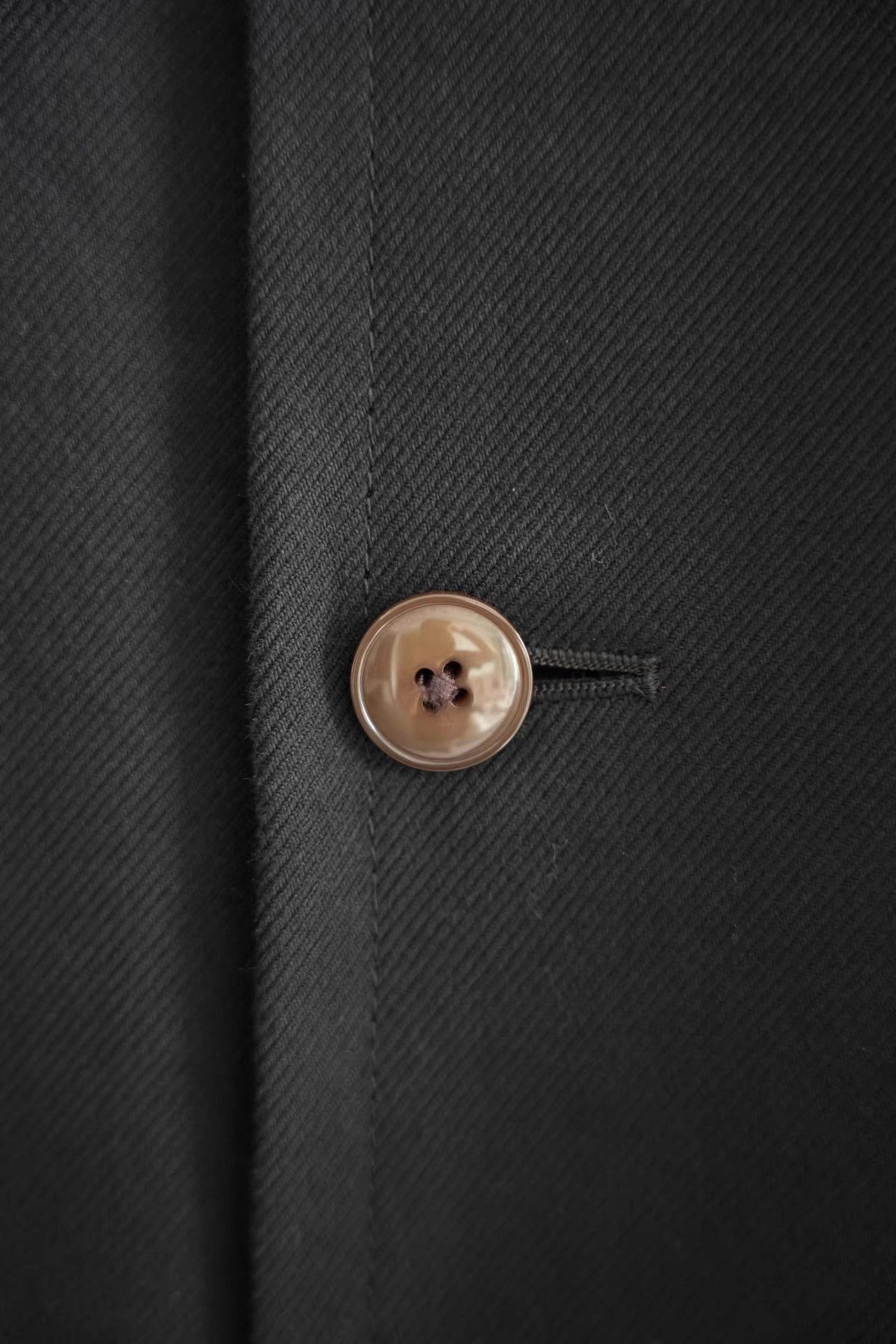 Yohji Yamamoto Black Long Button-Front Coat Size US M / EU 48-50 / 2 - 6 Thumbnail
