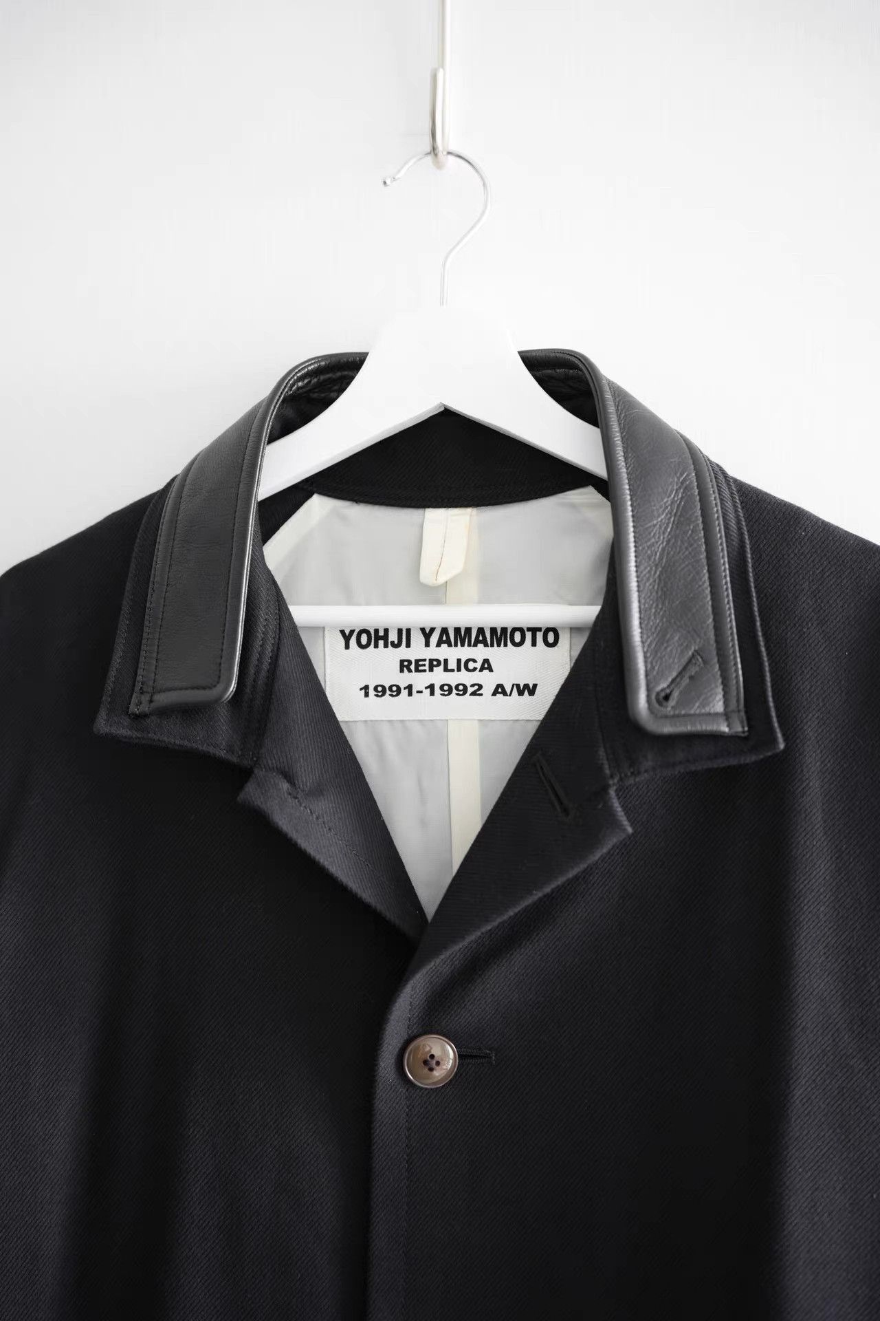 Yohji Yamamoto Black Long Button-Front Coat Size US M / EU 48-50 / 2 - 3 Thumbnail