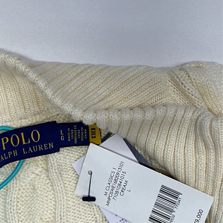 Polo Ralph Lauren Polo Ralph Lauren Men's Half-Zip Cable Knit Sweater Size US L / EU 52-54 / 3 - 2 Thumbnail