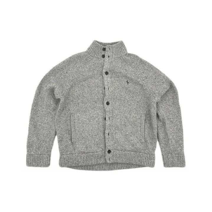 Polo Ralph Lauren Polo Ralph Lauren Men's Rib-Knit Mock Neck Cardigan Size US XL / EU 56 / 4 - 2 Thumbnail