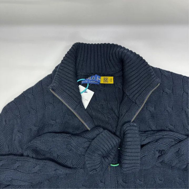 Polo Ralph Lauren Polo Ralph Lauren Men's Blue Cable-Knit Sweater Size US XL / EU 56 / 4 - 6 Thumbnail