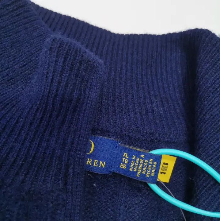 Polo Ralph Lauren Polo Ralph Lauren Solid Half-Zip Cable Knit Sweater Size US XL / EU 56 / 4 - 3 Thumbnail