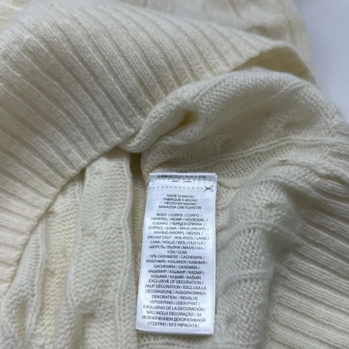 Polo Ralph Lauren Polo Ralph Lauren Men's Cream Cable Knit Sweater Size US XL / EU 56 / 4 - 2 Thumbnail
