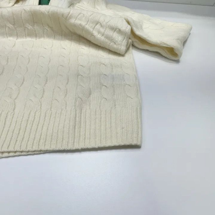 Polo Ralph Lauren Polo Ralph Lauren Men's Cream Cable Knit Sweater Size US XL / EU 56 / 4 - 5 Thumbnail