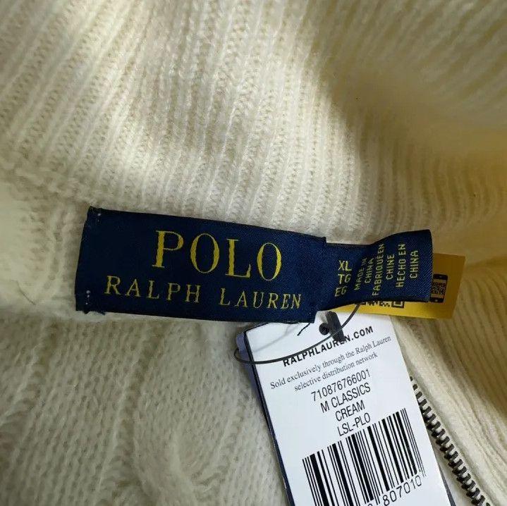 Polo Ralph Lauren Polo Ralph Lauren FW24 Cream Cable-Knit Sweater Size US XL / EU 56 / 4 - 4 Thumbnail