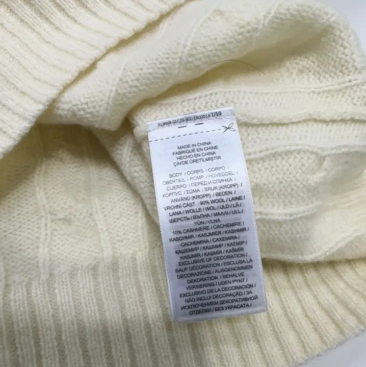 Polo Ralph Lauren Polo Ralph Lauren FW24 Cream Cable-Knit Sweater Size US XL / EU 56 / 4 - 6 Thumbnail