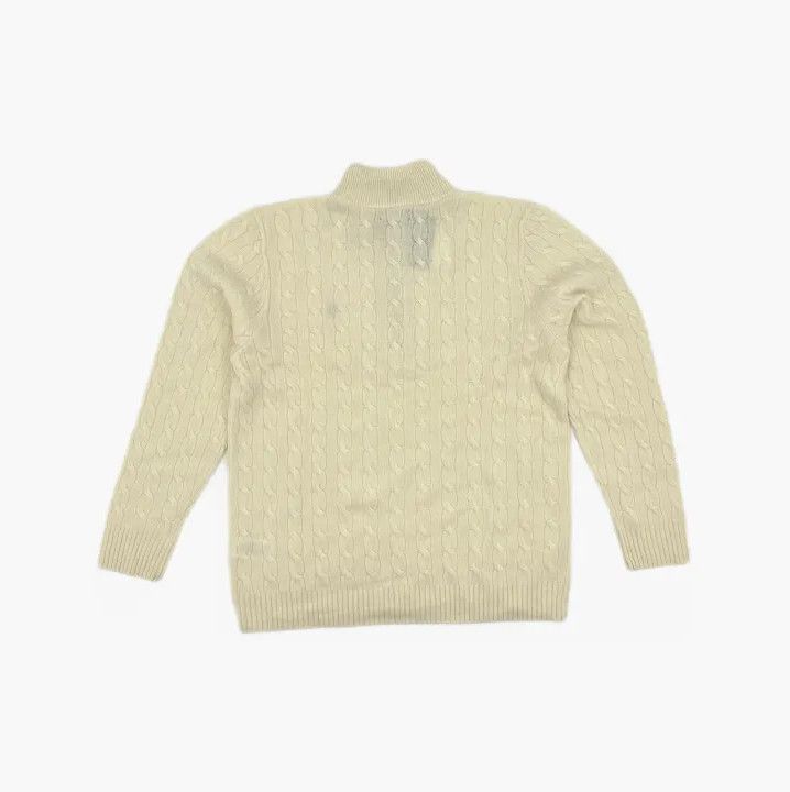 Polo Ralph Lauren Polo Ralph Lauren FW24 Cream Cable-Knit Sweater Size US XL / EU 56 / 4 - 3 Thumbnail