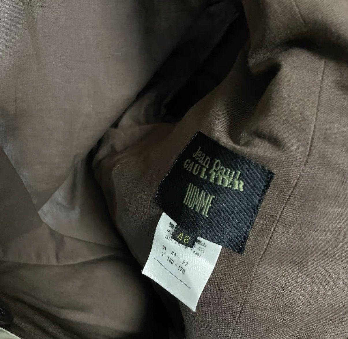 Jean Paul Gaultier Brown Color Block Double Breasted Light Jacket Size US M / EU 48-50 / 2 - 3 Thumbnail