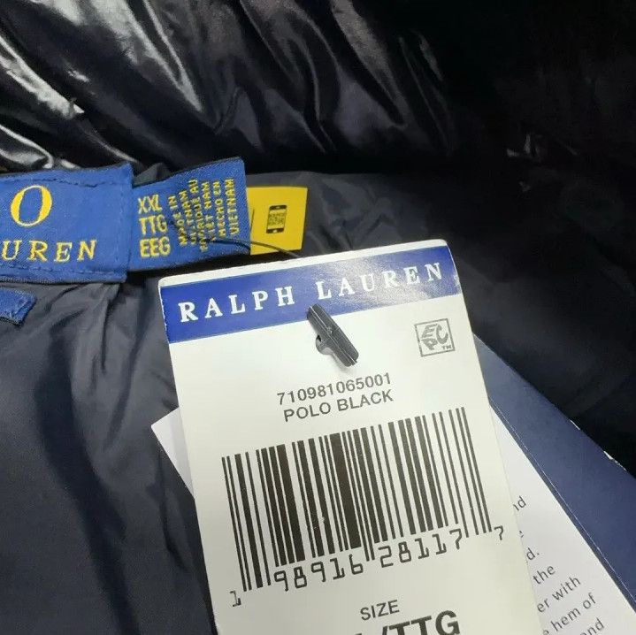 Polo Ralph Lauren Polo Ralph Lauren Men's Black Fitted Down Jacket Size US XXL / EU 58 / 5 - 5 Thumbnail