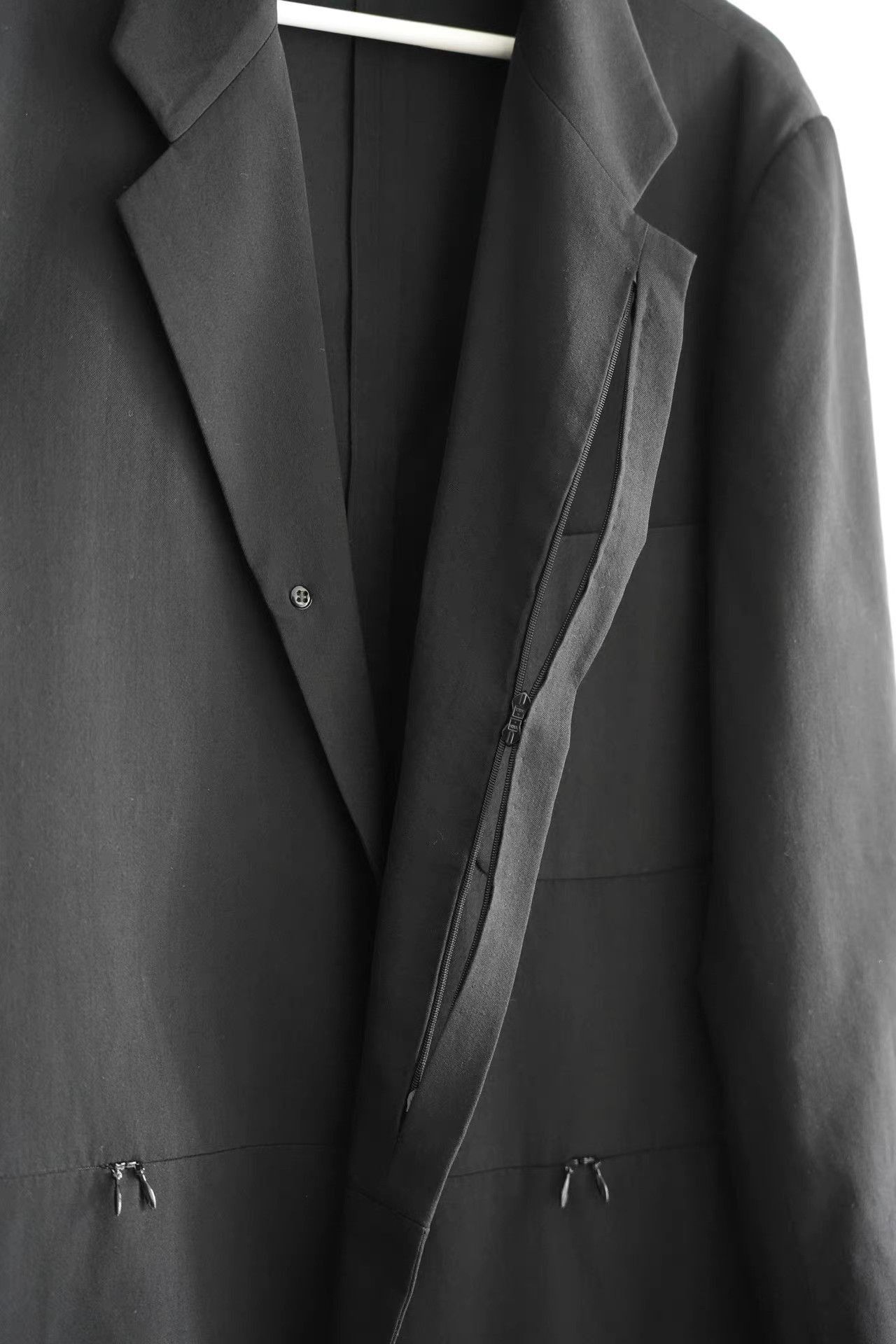 Yohji Yamamoto Black Single-Breasted Blazer Size US M / EU 48-50 / 2 - 5 Thumbnail