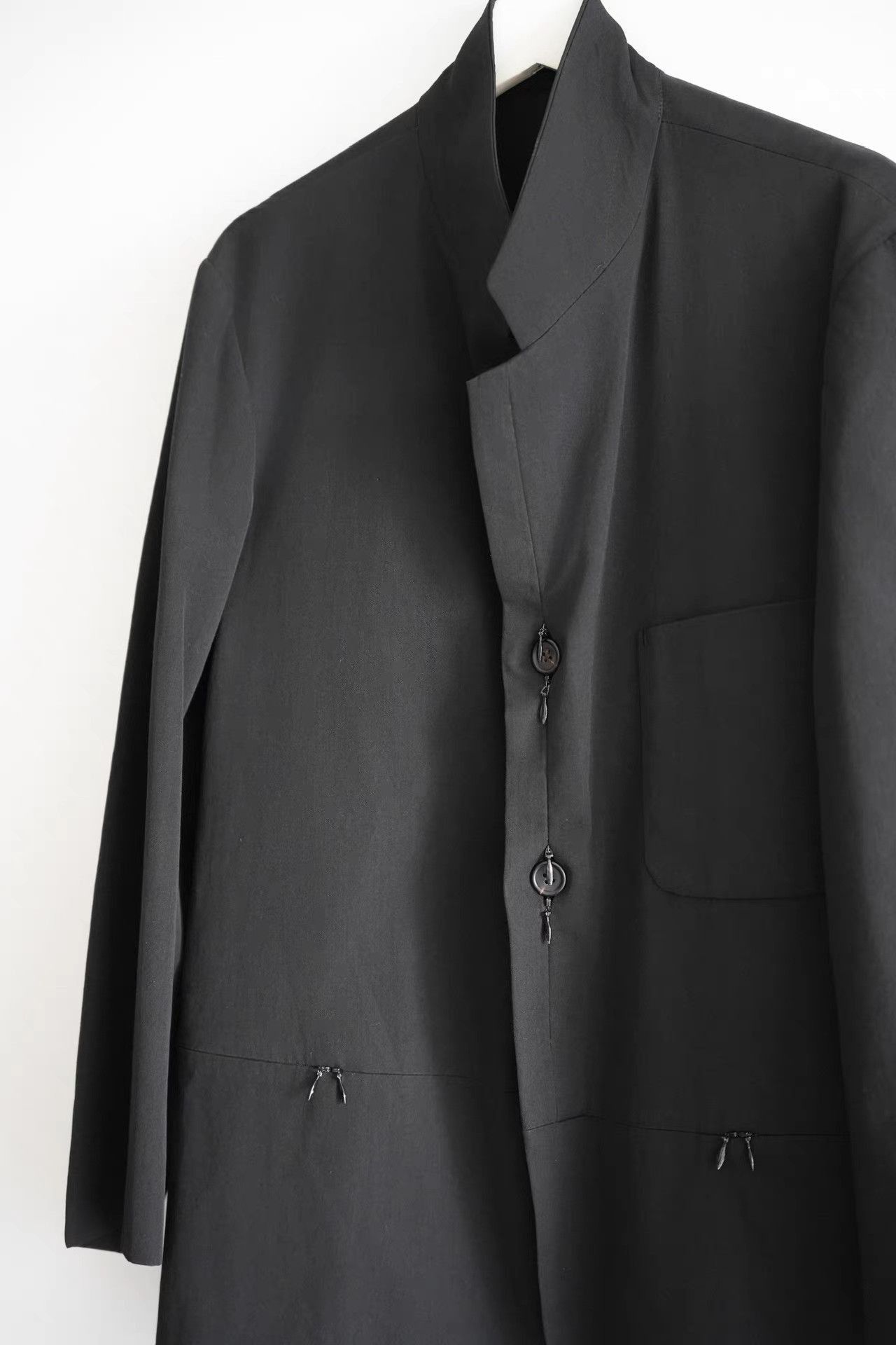 Yohji Yamamoto Black Single-Breasted Blazer Size US M / EU 48-50 / 2 - 3 Thumbnail