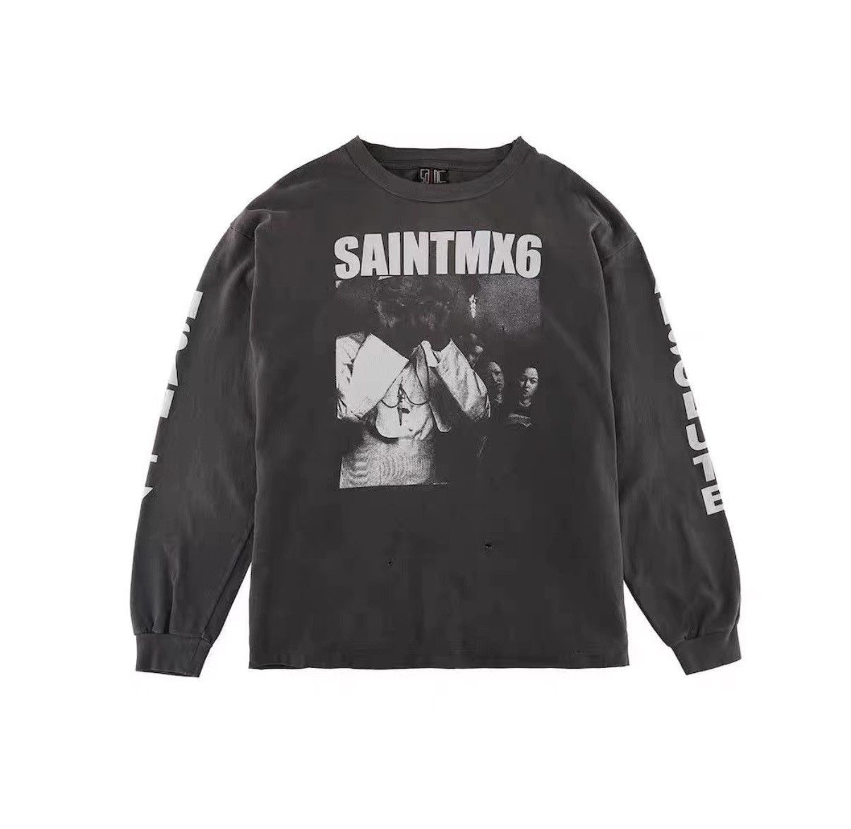 Saint Michael Gray Graphic Short-Sleeve Shirt Size L Size US L / EU 52-54 / 3 - 4 Thumbnail