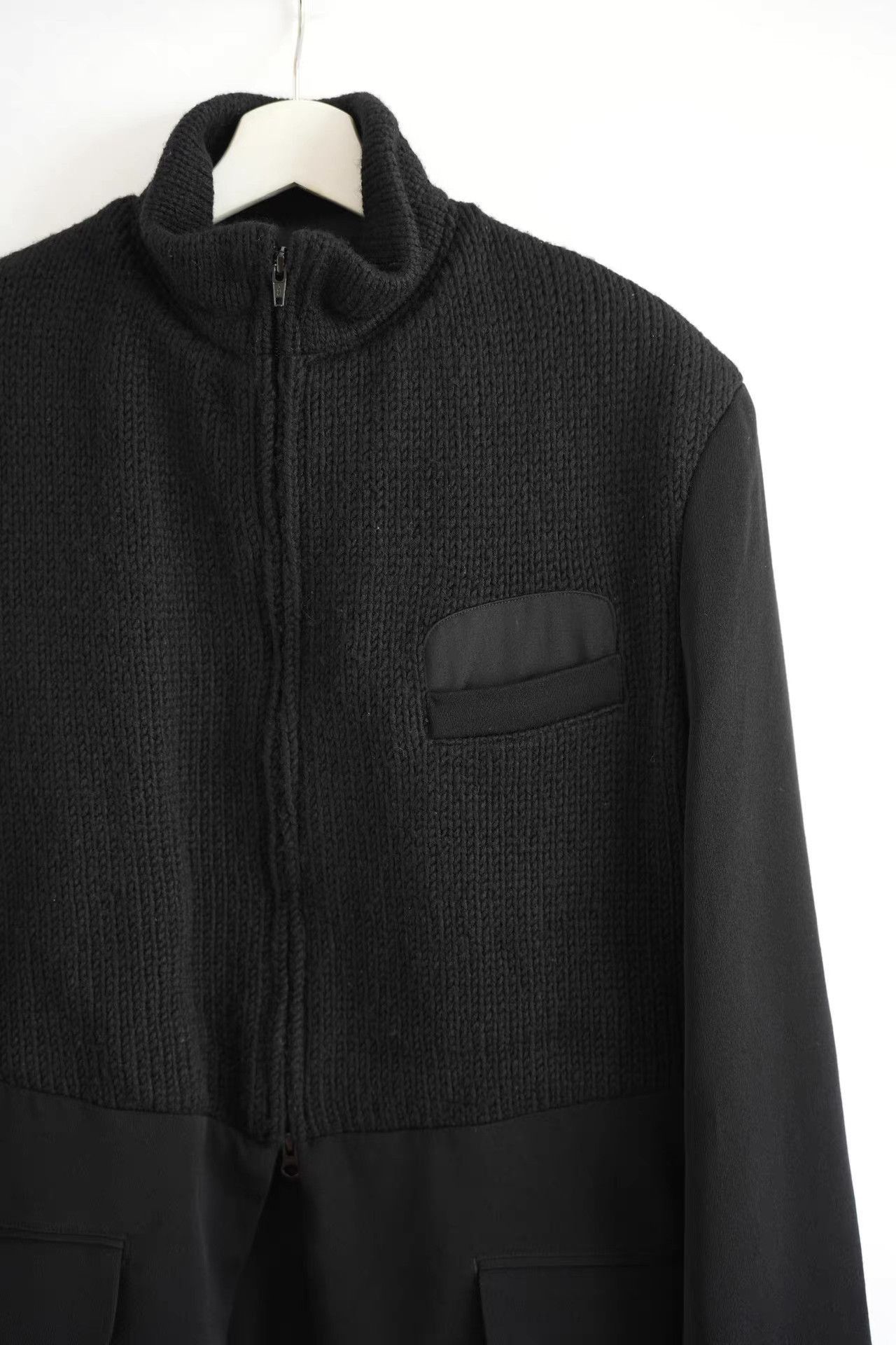 Yohji Yamamoto Black Long Zip-Front Coat with Pockets Size US M / EU 48-50 / 2 - 4 Thumbnail