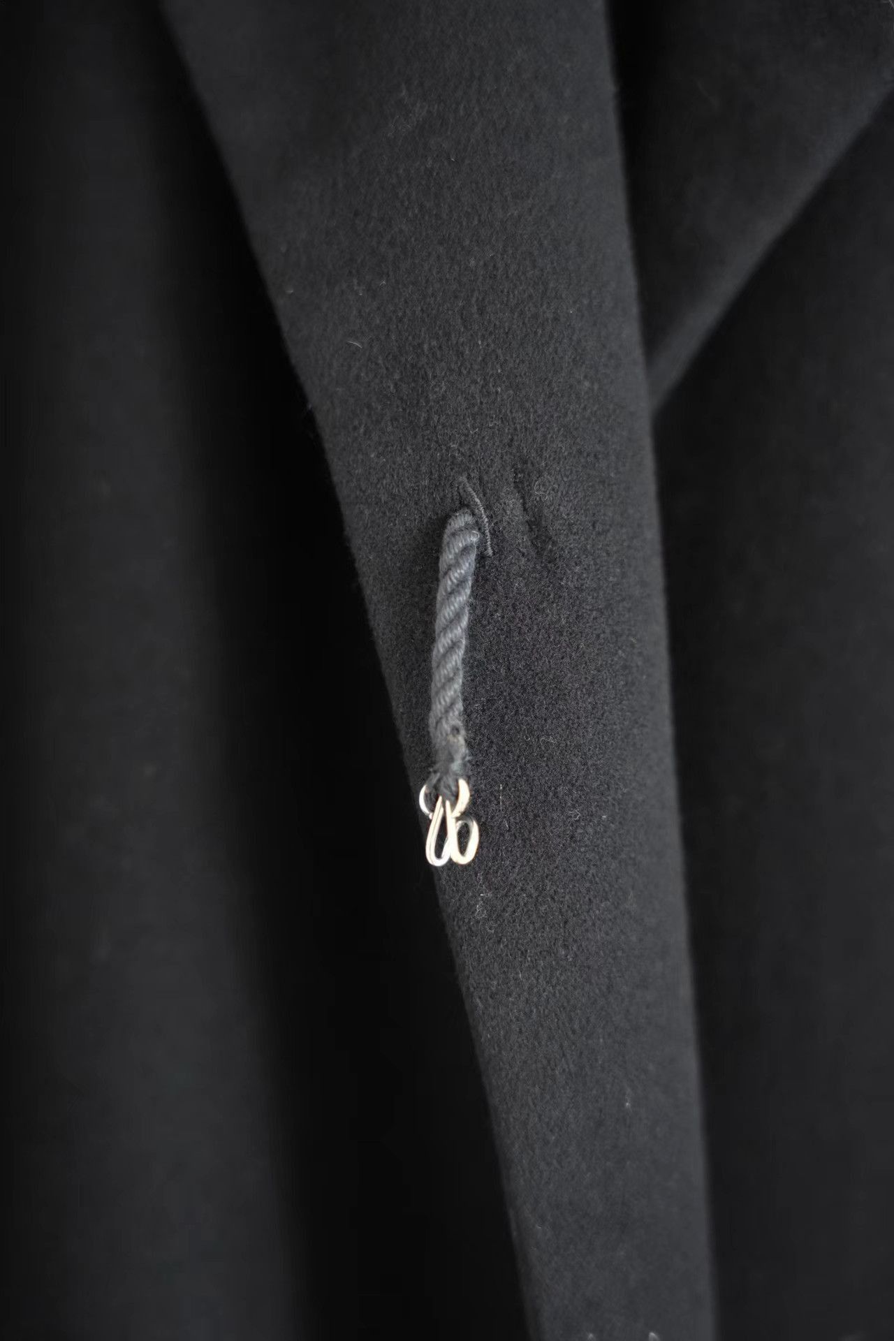 Yohji Yamamoto Black Long Structured Coat - Size M Size US M / EU 48-50 / 2 - 5 Thumbnail
