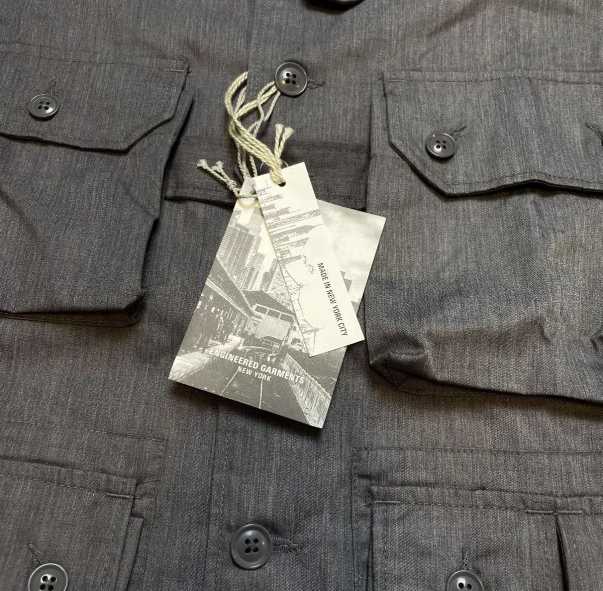 Engineered Garments Gray Multi-Pocket Button-Up Shirt XS Size US XS / EU 42 / 0 - 2 Thumbnail