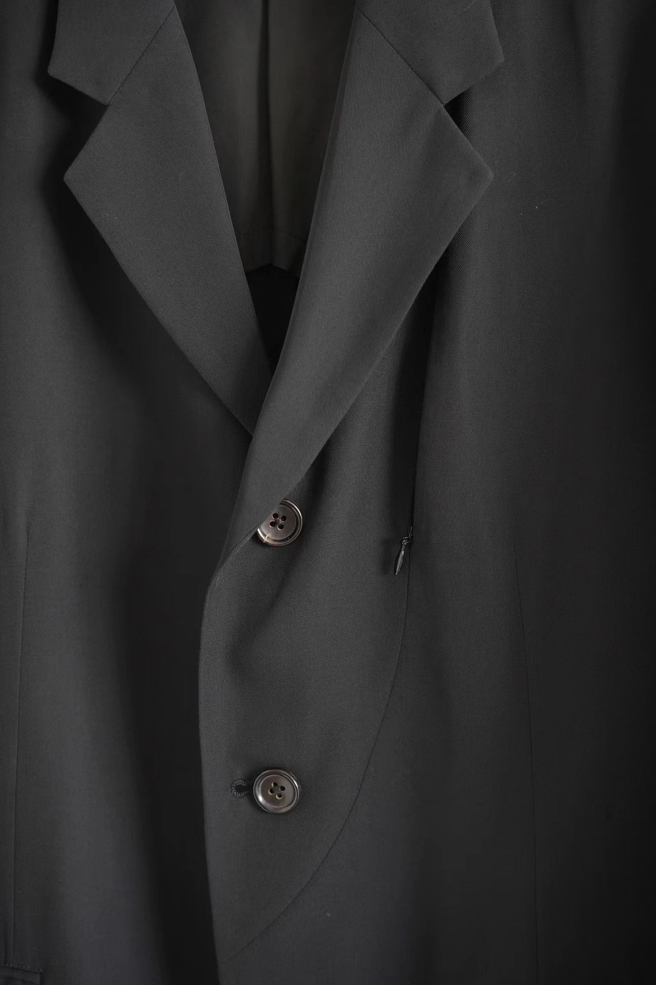 Yohji Yamamoto Black Single-Breasted Blazer Size US S / EU 44-46 / 1 - 3 Thumbnail