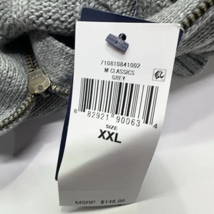 Polo Ralph Lauren Polo Ralph Lauren Gray Cable-Knit Quarter-Zip Sweater Size US XXL / EU 58 / 5 - 5 Thumbnail