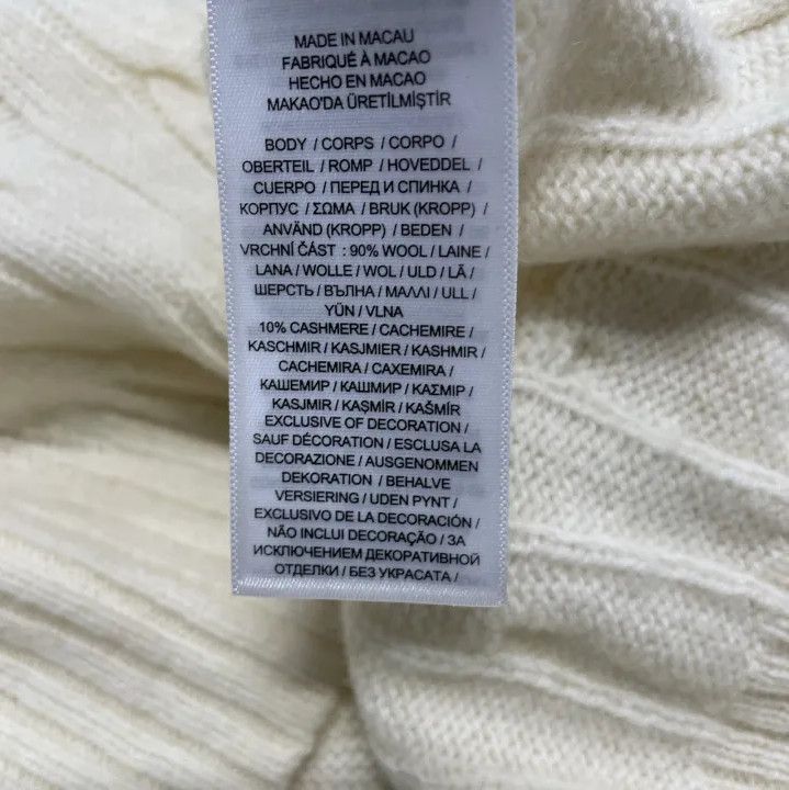 Polo Ralph Lauren Polo Ralph Lauren Men's Cream Cable-Knit Sweater Size US L / EU 52-54 / 3 - 2 Thumbnail