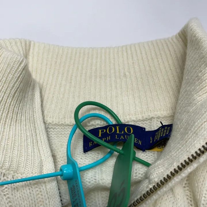 Polo Ralph Lauren Polo Ralph Lauren Men's Cream Cable-Knit Sweater Size US L / EU 52-54 / 3 - 5 Thumbnail