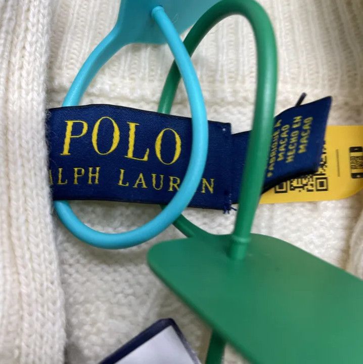 Polo Ralph Lauren Polo Ralph Lauren Men's Cream Cable-Knit Sweater Size US L / EU 52-54 / 3 - 4 Thumbnail