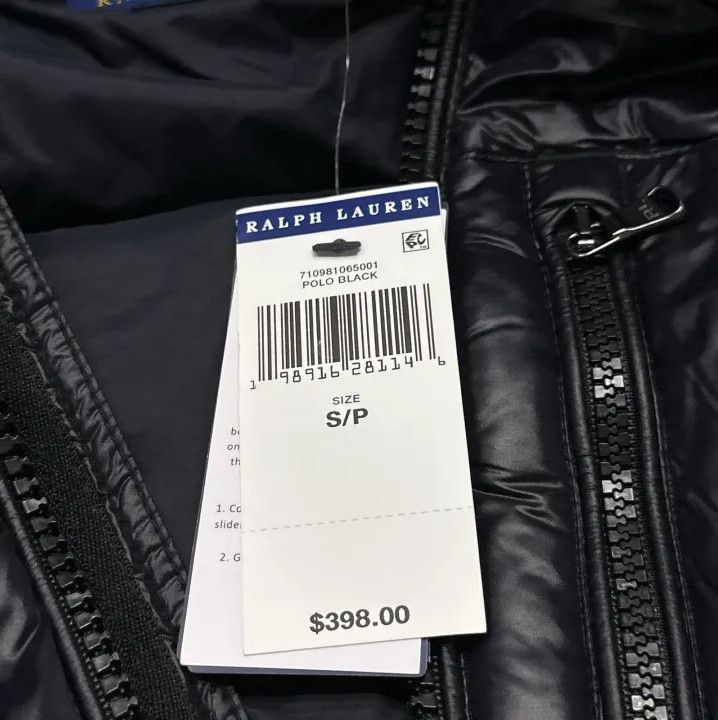 Polo Ralph Lauren Polo Ralph Lauren Men's Black Fitted Down Jacket Size US S / EU 44-46 / 1 - 3 Thumbnail
