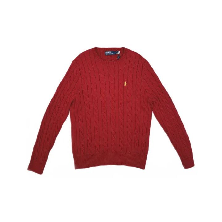 Polo Ralph Lauren Polo Ralph Lauren Pony Embroidery Cable Knit Sweater Size US L / EU 52-54 / 3 - 2 Thumbnail