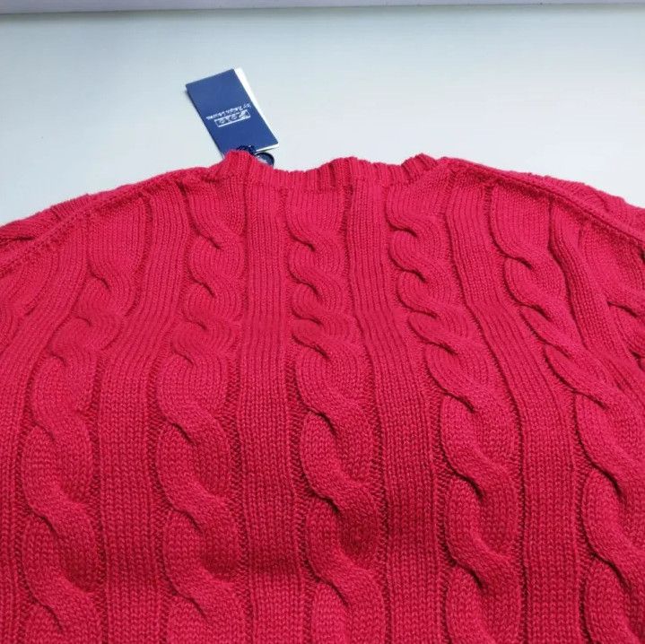 Polo Ralph Lauren Polo Ralph Lauren Pony Embroidery Cable Knit Sweater Size US L / EU 52-54 / 3 - 8 Thumbnail