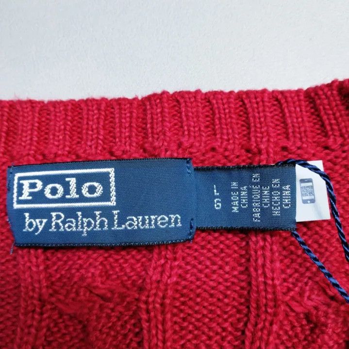 Polo Ralph Lauren Polo Ralph Lauren Pony Embroidery Cable Knit Sweater Size US L / EU 52-54 / 3 - 5 Thumbnail