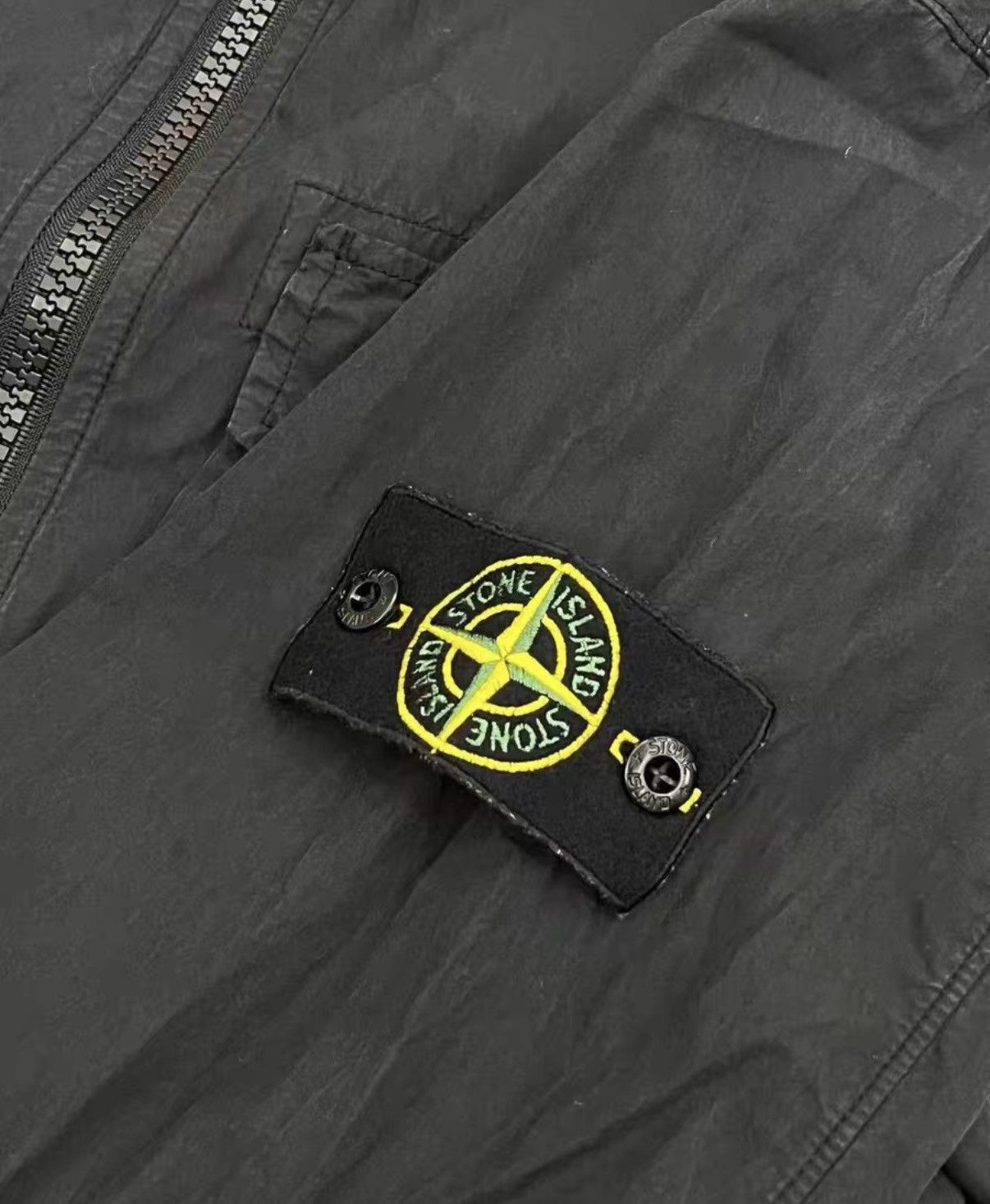 Stone Island Black Zip-Front Utility Jacket with Pockets Size US L / EU 52-54 / 3 - 3 Thumbnail